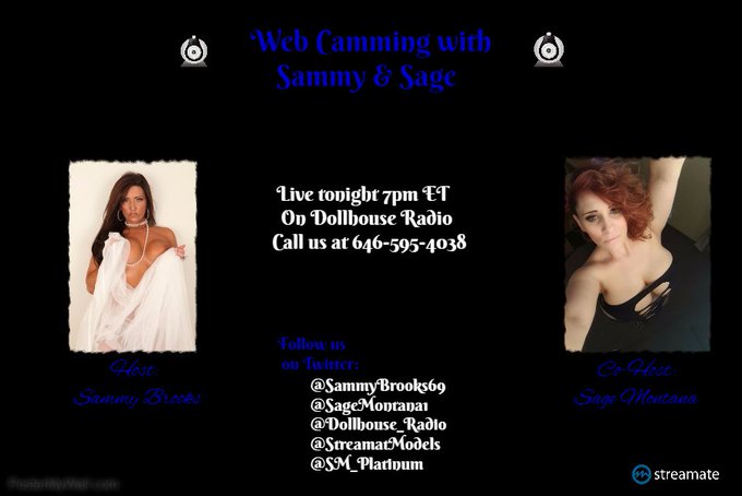 7pm ET join Me &amp; @SageMontana1 live on @DOLLHOUSE_RADIO https://t.co/fYmYSKyLnB #Topic #Consistency call<a class="tags" target="_blank" title="On Twitter" href="/?out=eyJ0eXAiOiJKV1QiLCJhbGciOiJIUzUxMiJ9.eyJpYXQiOjE3MjI5ODc4NzMsImlzcyI6InR3cG9ybnN0YXJzLmNvbSIsIm5iZiI6MTcyMjk4Nzg3MywiZXhwIjoxNzU0NTIzODczLCJyZWRpcmVjdF91cmwiOiJodHRwczovL3R3aXR0ZXIuY29tL1NhZ2VNb250YW5hMSJ9.XSOKid5YfK7ANPJA8WAKKPCyHkwmVibakGIC0uRVpmVwQrFD7dJBHUVh3Pyje096D2869bsDYhv7OW1-GA03-g">@SageMontana1</a><a class="tags" target="_blank" title="On Twitter" href="/?out=eyJ0eXAiOiJKV1QiLCJhbGciOiJIUzUxMiJ9.eyJpYXQiOjE3MjI5ODc4NzMsImlzcyI6InR3cG9ybnN0YXJzLmNvbSIsIm5iZiI6MTcyMjk4Nzg3MywiZXhwIjoxNzU0NTIzODczLCJyZWRpcmVjdF91cmwiOiJodHRwczovL3R3aXR0ZXIuY29tL0RPTExIT1VTRV9SQURJTyJ9.knLPBwStdc7ZZWzoy1xyFbqrCKrh1FXdeQzkZTyhShjqjh8xq17N7VOoEv6mZ9lM9EpA1tBevAHBveaBWyWKhw">@DOLLHOUSE_RADIO</a><a href="/tag/consistency"class="tags"><span>#consistency</span></a><a href="/tag/livecamtalk"class="tags"><span>#livecamtalk</span></a><a href="/tag/topic"class="tags"><span>#topic</span></a>