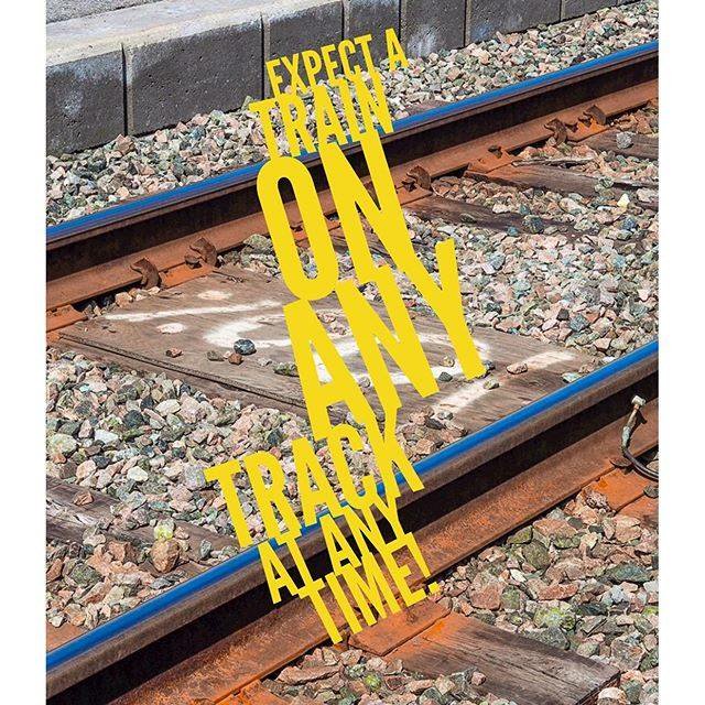 oplifesaver's tweet photo. Trains don't run on set schedules. Remember this important #railsafety message! #passiton #seetracksthink https://t.co/XC154TerDY