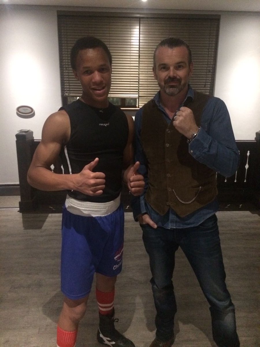 Coach Terry posing with two of our best #FightWithInsight 💪 👊