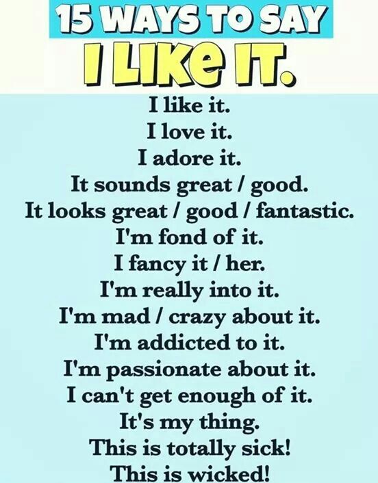 wizardpechincha's tweet photo. 15 ways to say "I like it". 😉👏

#wizardbypearson #wizardpechincha #hints #Ilikeit https://t.co/PayJmGmkIz