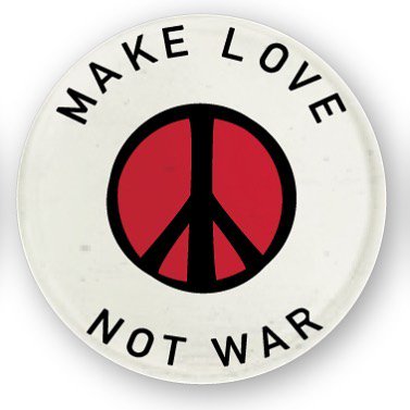 strngthinmembrs's tweet photo. We re-made this Vietnam War pin to #MakeAmericaKindAgain. What other life guidance do we need? #makelovenotwar #civilrights #endthewar https://t.co/iyfHzI3mnF