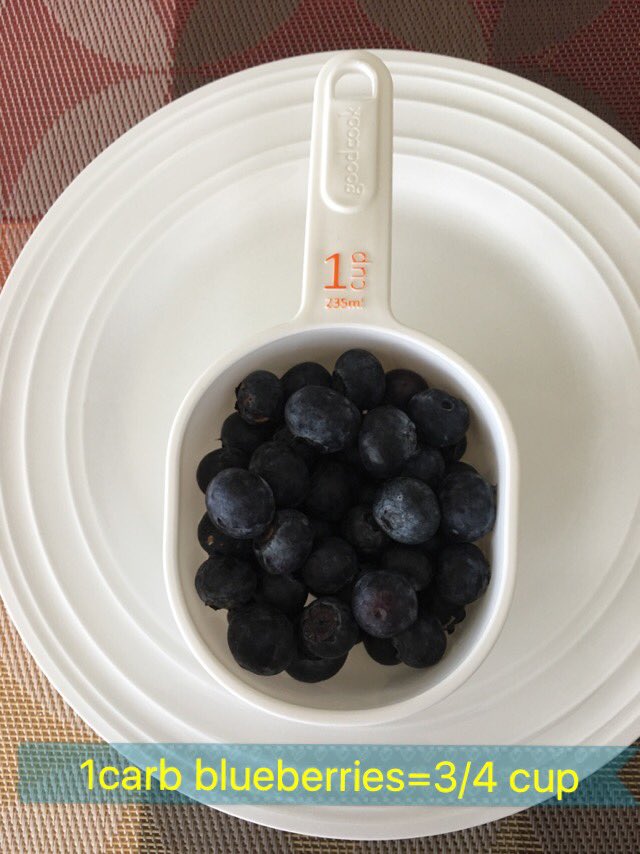 EazyDiabetes's tweet photo. Dear #Diabetes) #1carb of blueberries = 3/4 cup. #Blueberries help prevent heart disease!💖 https://t.co/fKXfXX56uZ