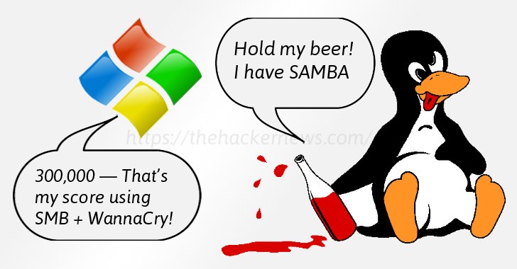 TheHackersNews's tweet image. SMB-like Wormable SAMBA Exploit Can Hijack Thousands of #Linux Systems; #Metasploit Module Released thehackernews.com/2017/05/samba-… #WannaCry