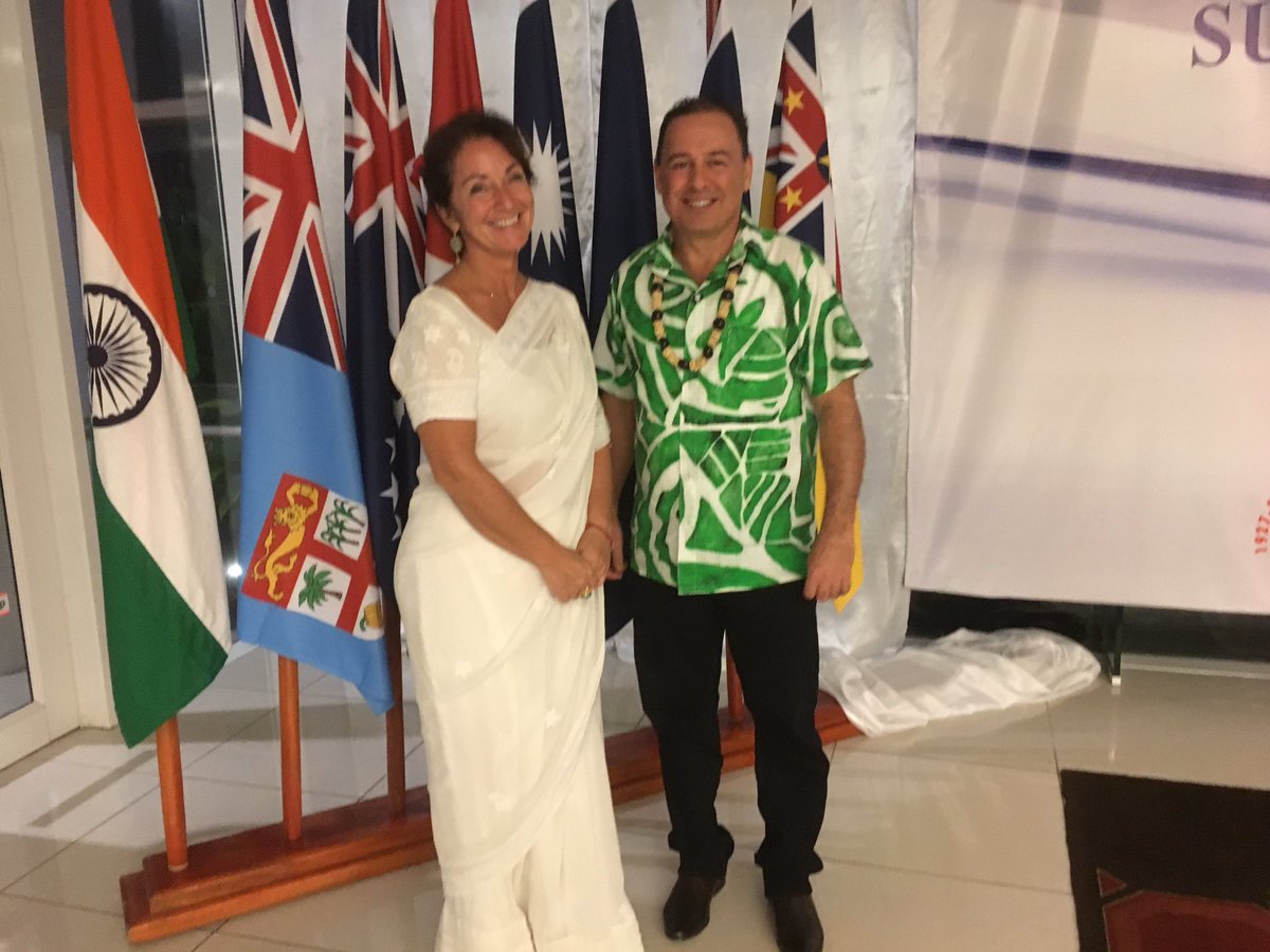 MarkBrownRaro's tweet photo. Joined Meagan Fallone CEO Barefoot College India at the India-Pacific Islands Sustainable Development Conference. Go Barefoot mamas. https://t.co/BaeVR075O3