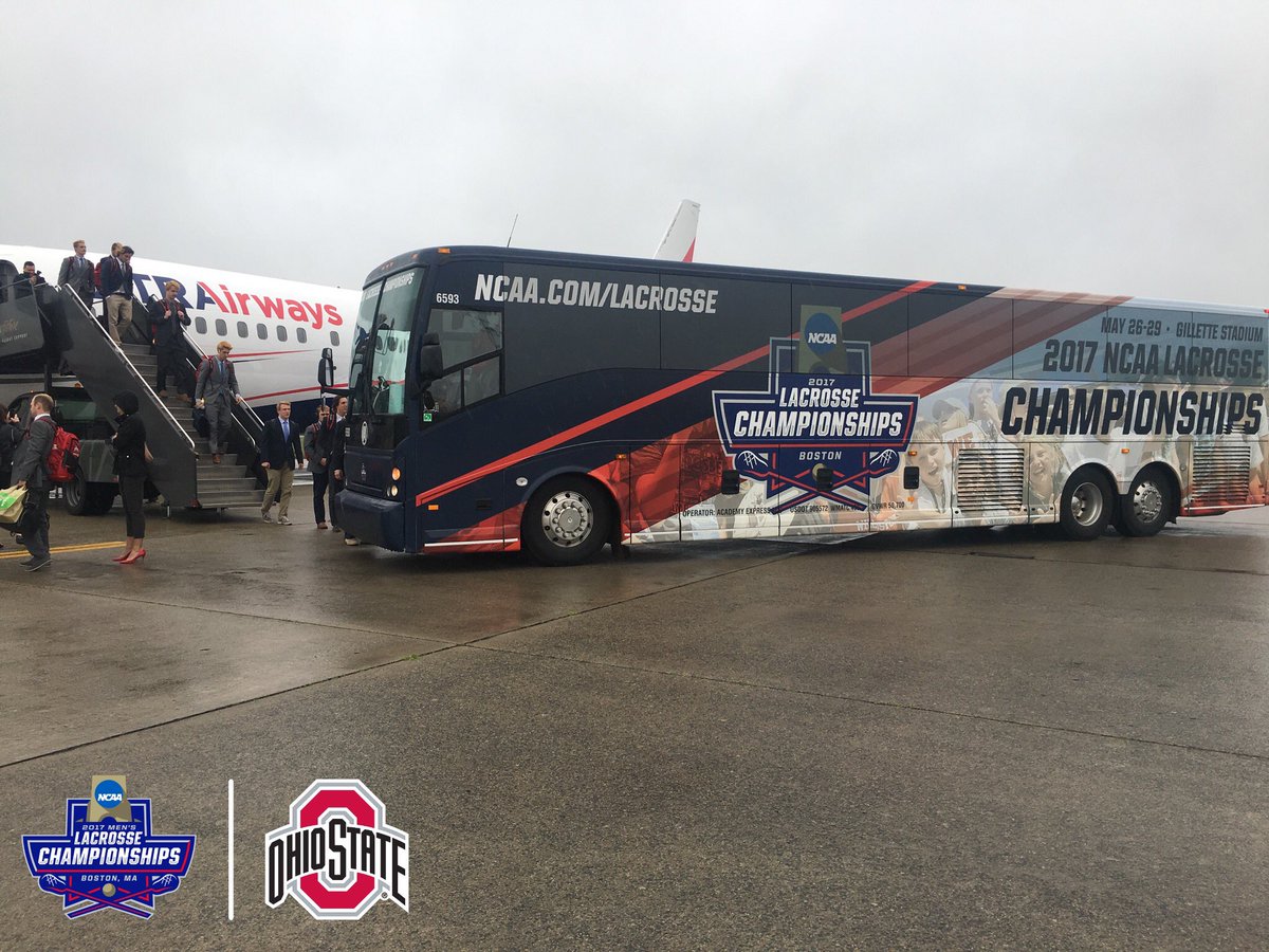 OhioStateMLAX's tweet photo. 🛬Touchdown in Beantown 
#GoBucks #NCAALax https://t.co/HLnorrONcz