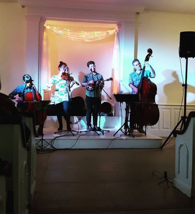 Last show of the tour tonight @CrandallLibrary #folklife. Been a great tour! <a href="/BretHiggins/">Bret Higgins</a> @kaitlynraitz