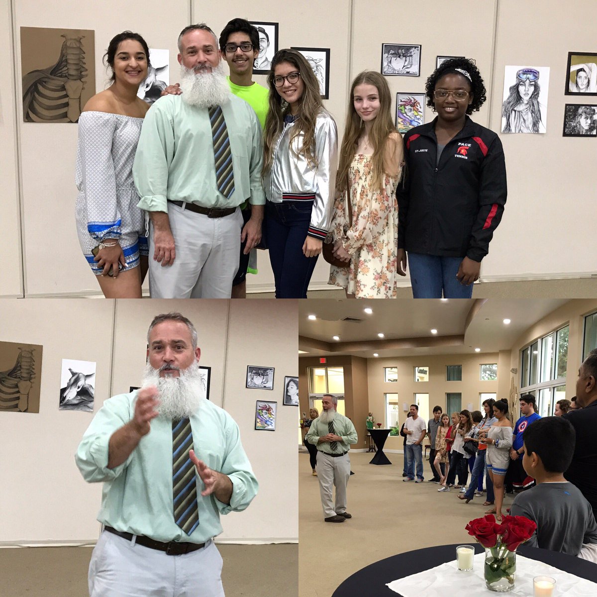 PaceSpartans's tweet photo. #PaceArt hosted its 2017 Art Show with art from current students &amp; #PaceAlumni! #PaceAcademies #PaceSpartans https://t.co/pq8Qfay9sZ