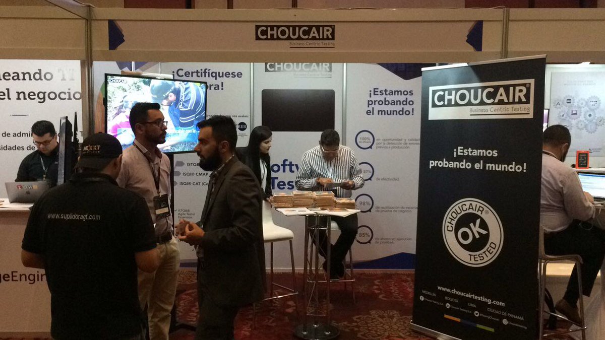 TestingChoucair's tweet photo. @TestingChoucair presente en #TechDay #Panamá y mostrando a los visitantes nuestros #BusinessCentricTesting testing enfocado en negocios. https://t.co/MMKM97tE9n