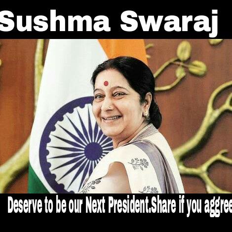 vivek_cyno's tweet photo. @SushmaSwaraj  I feel you deserve the next President of India! https://t.co/dlNm4mP9io
