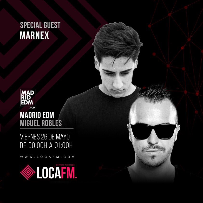 Mañana a las 00h nos vemos en <a href="/locafm/">LOCA FM</a> con <a href="/miguelroblesdj/">Miguel Robles | SHAKE COCONUT</a> + Guest Mix de <a href="/JorgeMarnex/">MARNEX</a> 

¡No te lo pierdas!