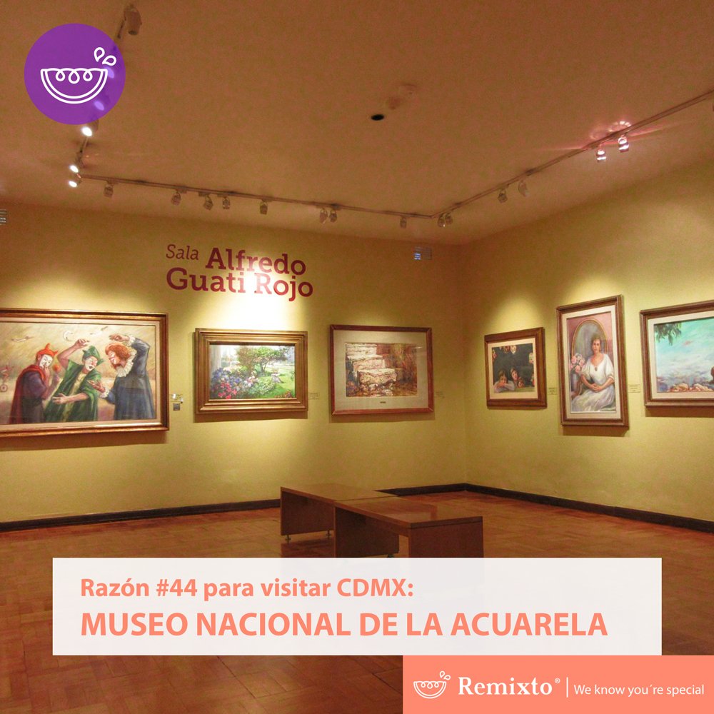 remixto's tweet image. Fue creado por el pintor y acuarelista Alfredo Guati Rojo, ¡conoce, vive y siente la #CDMX! hubs.ly/H07BkjB0 😁😁
