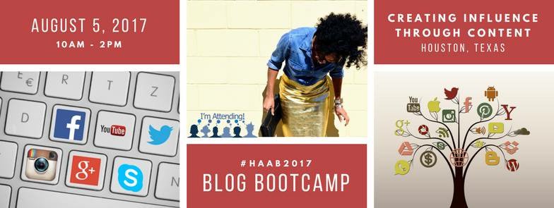 whatistomeidoin's tweet photo. Creating Influence Through Content! Sign up for the HAAB 2017 Bootcamp! #htxaab #haab2017 #houston #bloggers https://t.co/gKzv4vT8jM https://t.co/jzphqv4ZPr