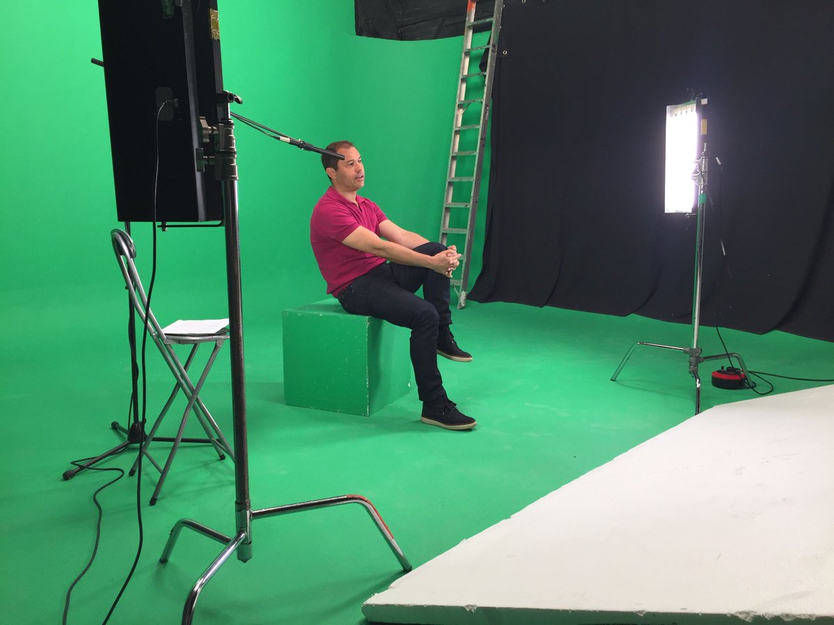 Here's our production team hard at work yesterday shooting a new lesson with everyone's favourite presenter. Looking good @kevinharrisTV!