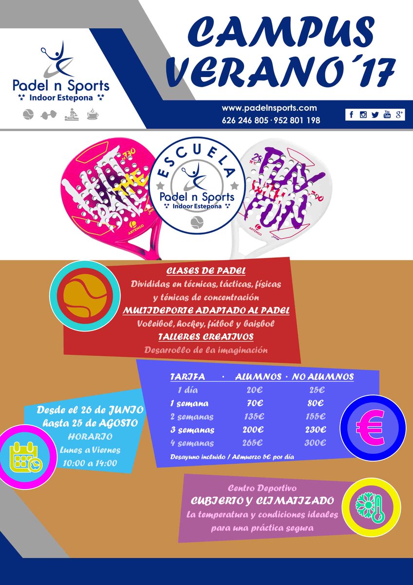 #Campusdepadel #verano2017 #padelmenores #Estepona #Malaga