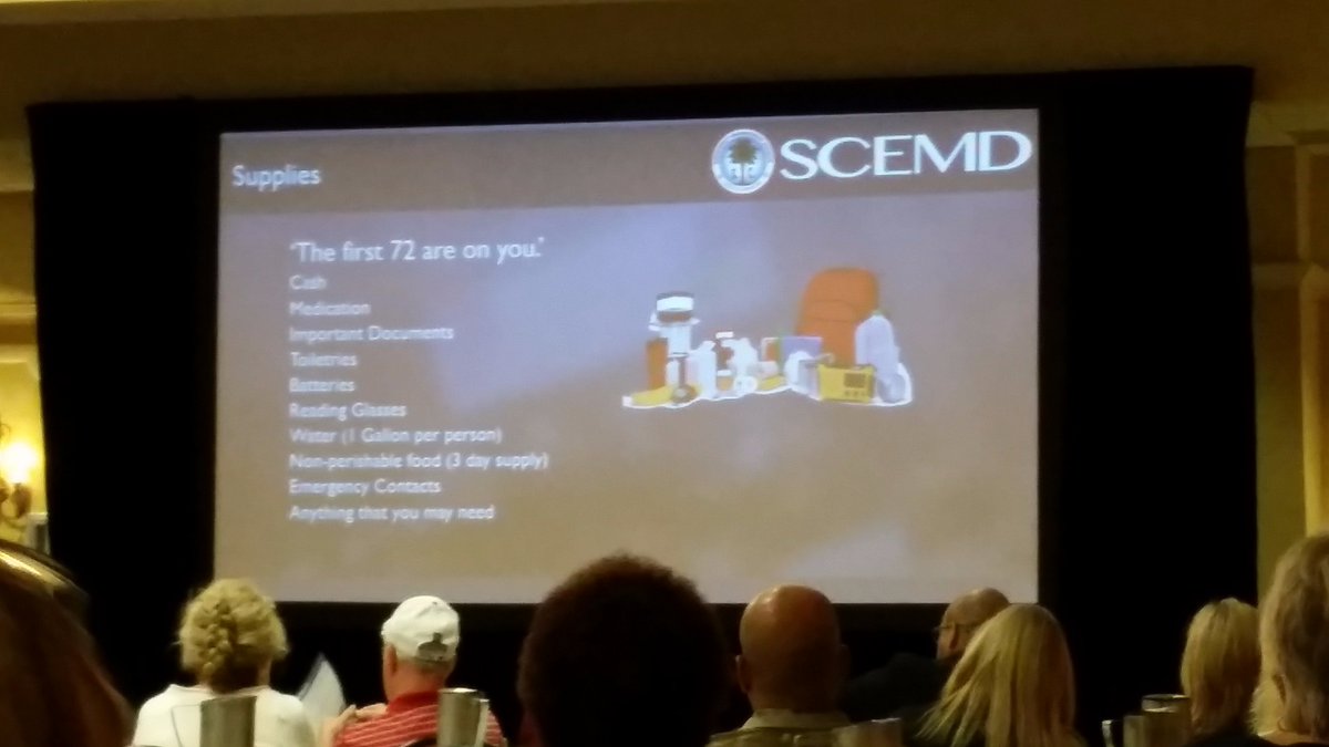 Eoscene's tweet photo. Derrec Becker "It is big to have an emergency plan, but it is even more important to communicate that plan with your family" @SCHospitals https://t.co/wnA4uxqko2