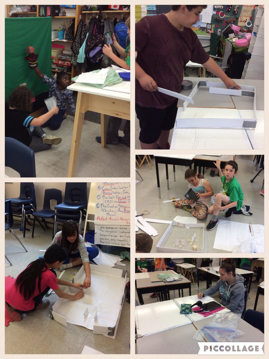 Students learning flexibly! <a href="/Sphero/">Sphero</a> mazes under construction, green screen filming and writing independently! #flexibleseating <a href="/alcdsb_sttm/">St. Thomas More CS</a>