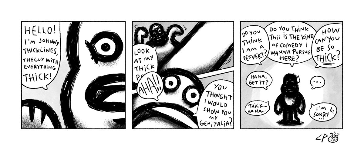 Oh man! Johnny Thicklines is back!
We missed you, Johnny.
What are you gonna share with us today?