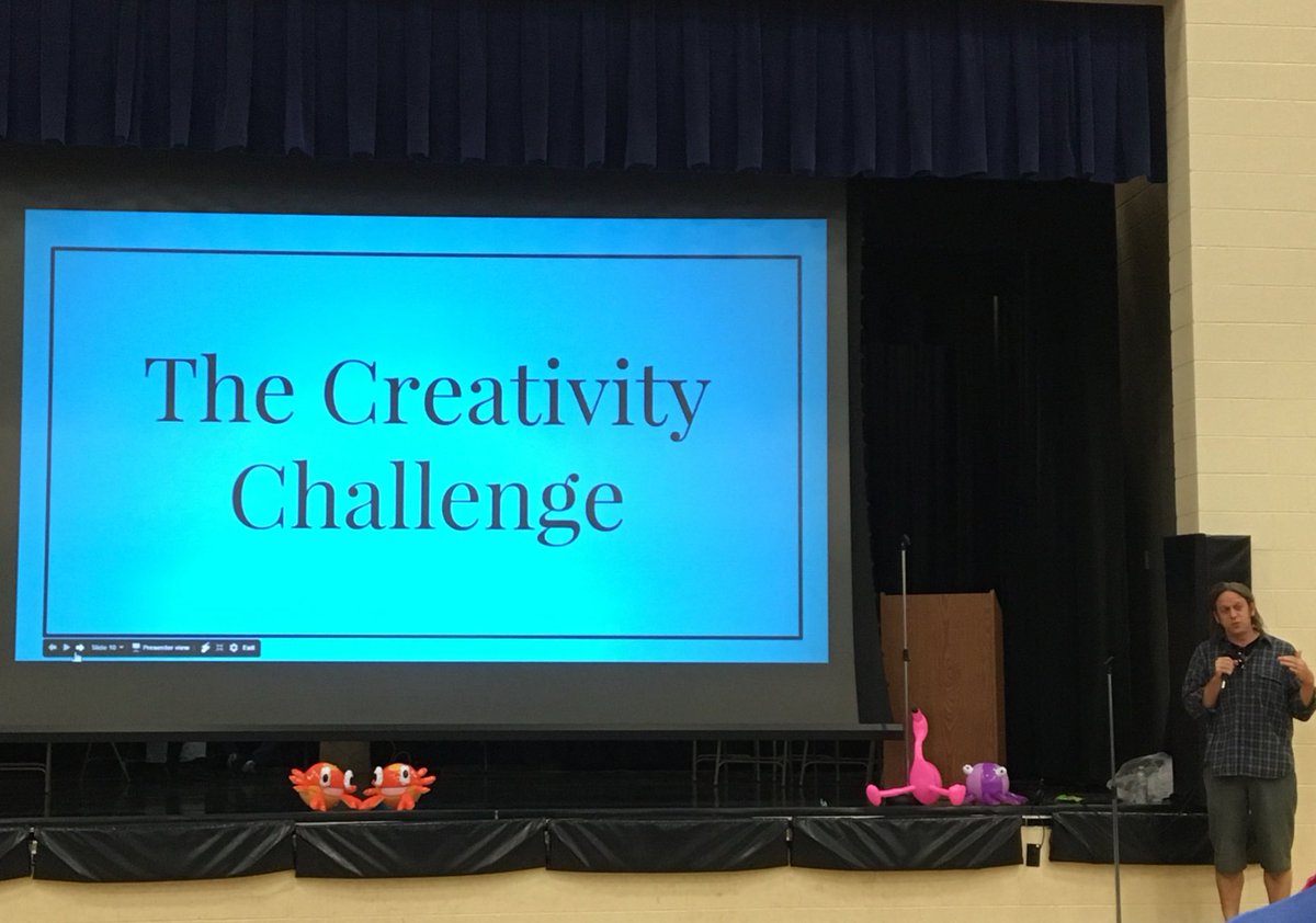 LaSraJaime's tweet photo. How can we THINK DIFFERENTLY to benefit our students this summer? #TeamRedBank #TeamRedBank #creativitychallenge https://t.co/2ffkvlMjCg