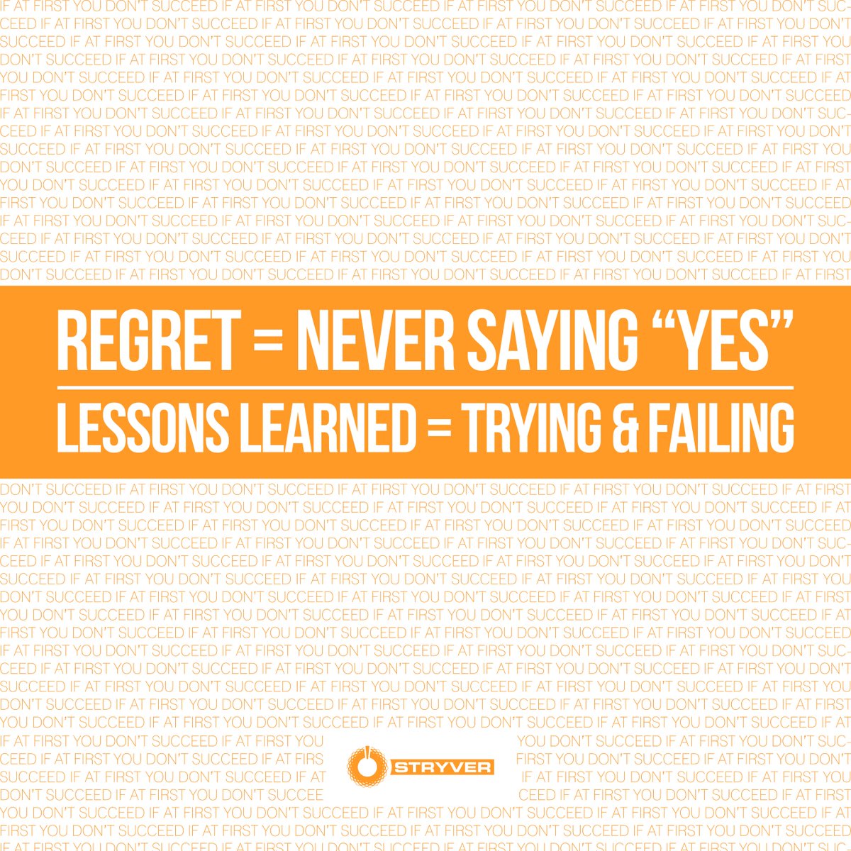 StryverLife's tweet photo. Regret=Never Saying Yes
#stryver #stryverlife #motivation #entrepreneur #business #startuplife #goals #lessons
https://t.co/T4OKUTDUTu https://t.co/gq6SM95kj6