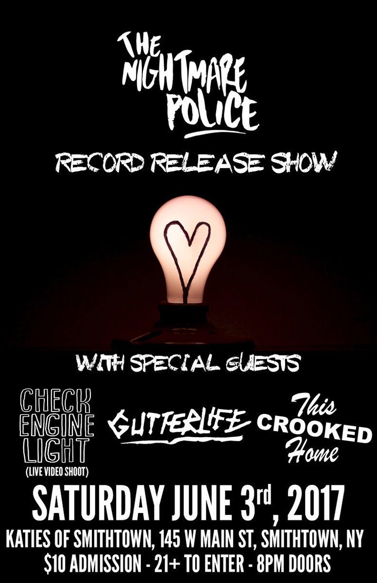 SAT. 6/3 w/ <a href="/NightmarePolice/">The Nightmare Police</a> (RECORD RELEASE) @GutterLIFEpunk <a href="/AStoryToldBand/">A STORY TOLD</a> <a href="/thiscrookedhome/">This Crooked Home</a> WE'RE FILMING A LIVE MUSIC VID! Be there.