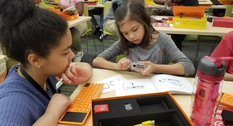 createaLOOP's tweet photo. Our volunteer, Kennedy, equips girls in our club to code. Last year she went to @kodewithklossy by @karliekloss. Talk about a LOOP! 😳❤️🙌🏾🙌🏾 https://t.co/cdYkk0kzjG