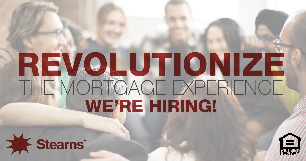 joinstearns's tweet photo. We're revolutionizing the mortgage experience. Account Executives in South Carolina, contact us! We're hiring! nhartke@stearns.com NMLS#1854 https://t.co/KqliOMafI4