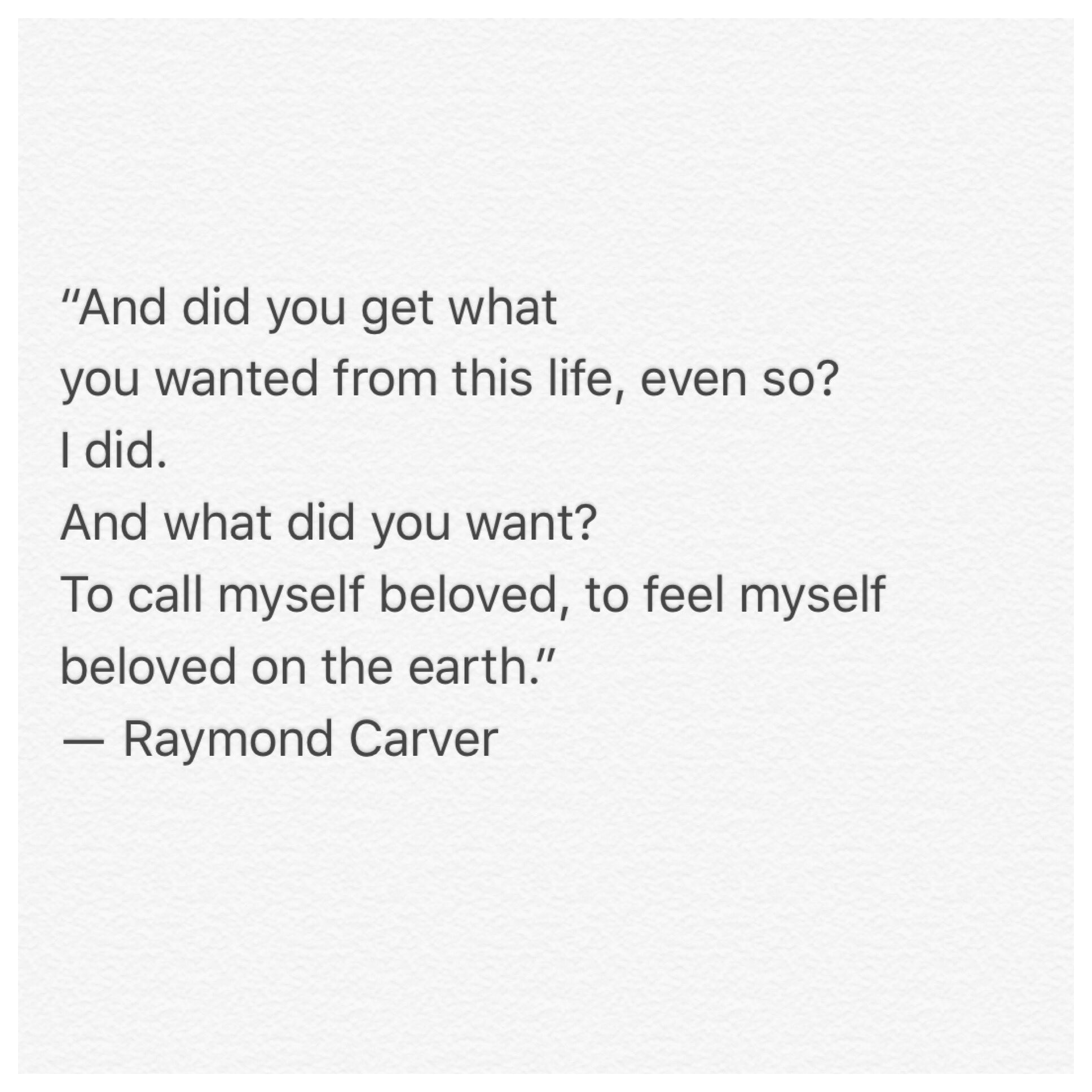 Happy birthday, Raymond Carver. 