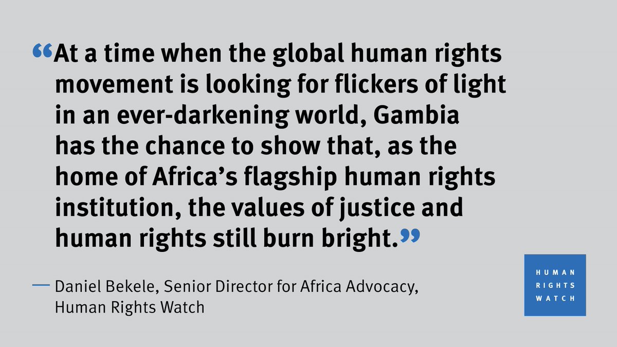 jwormington's tweet photo. New #Gambia can earn title of “human rights capital of Africa,” says @HRW @DanielBekele.  https://t.co/3znRZggtUD https://t.co/4Y2jpSl9c2