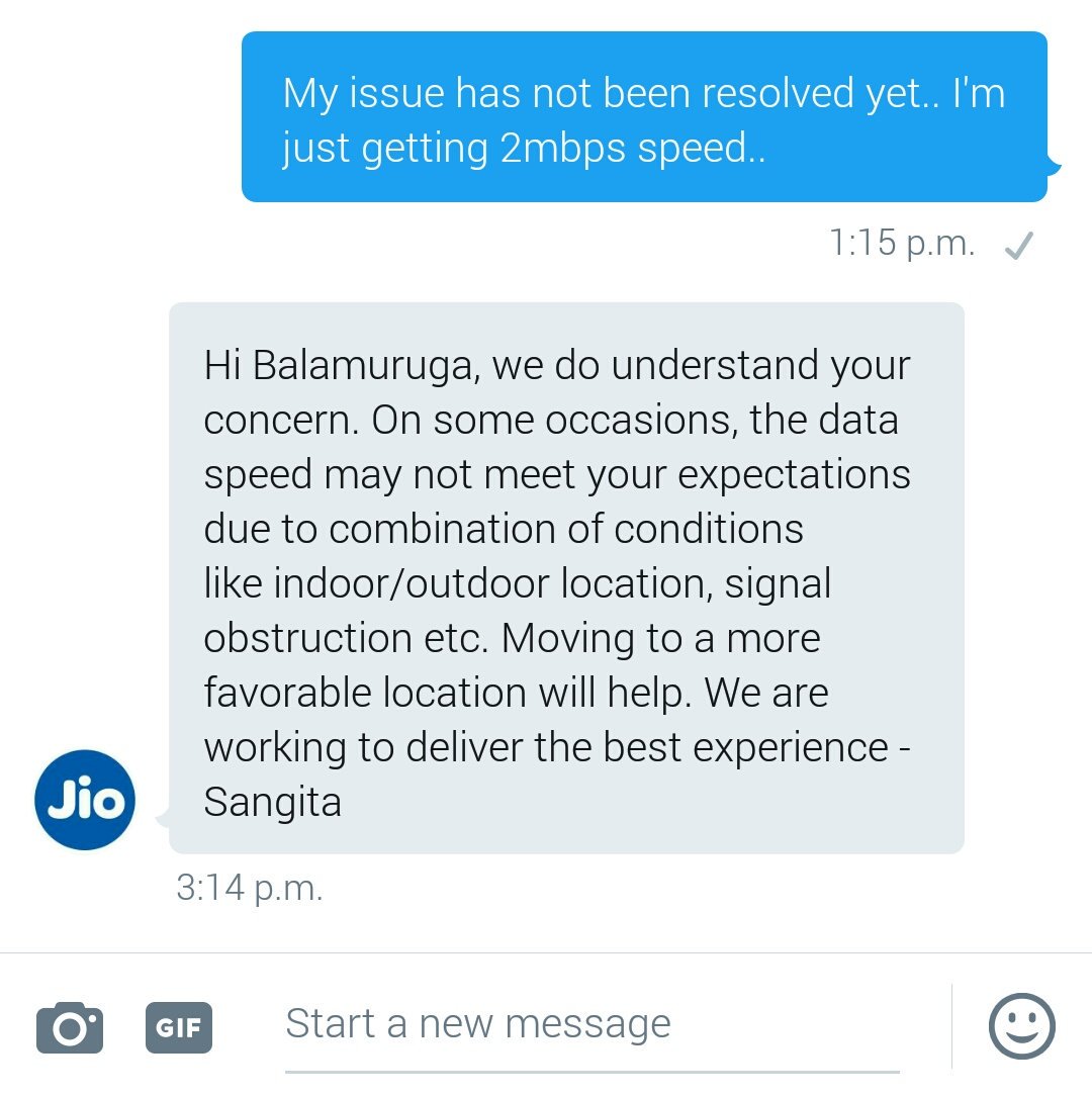 Chefb87's tweet photo. # jiostupidity.. So each time I have to use jio Internet I'll have to move to a favourable location. @reliancejio @JioCare. #stupidnetwork https://t.co/hs3OOtoDNC