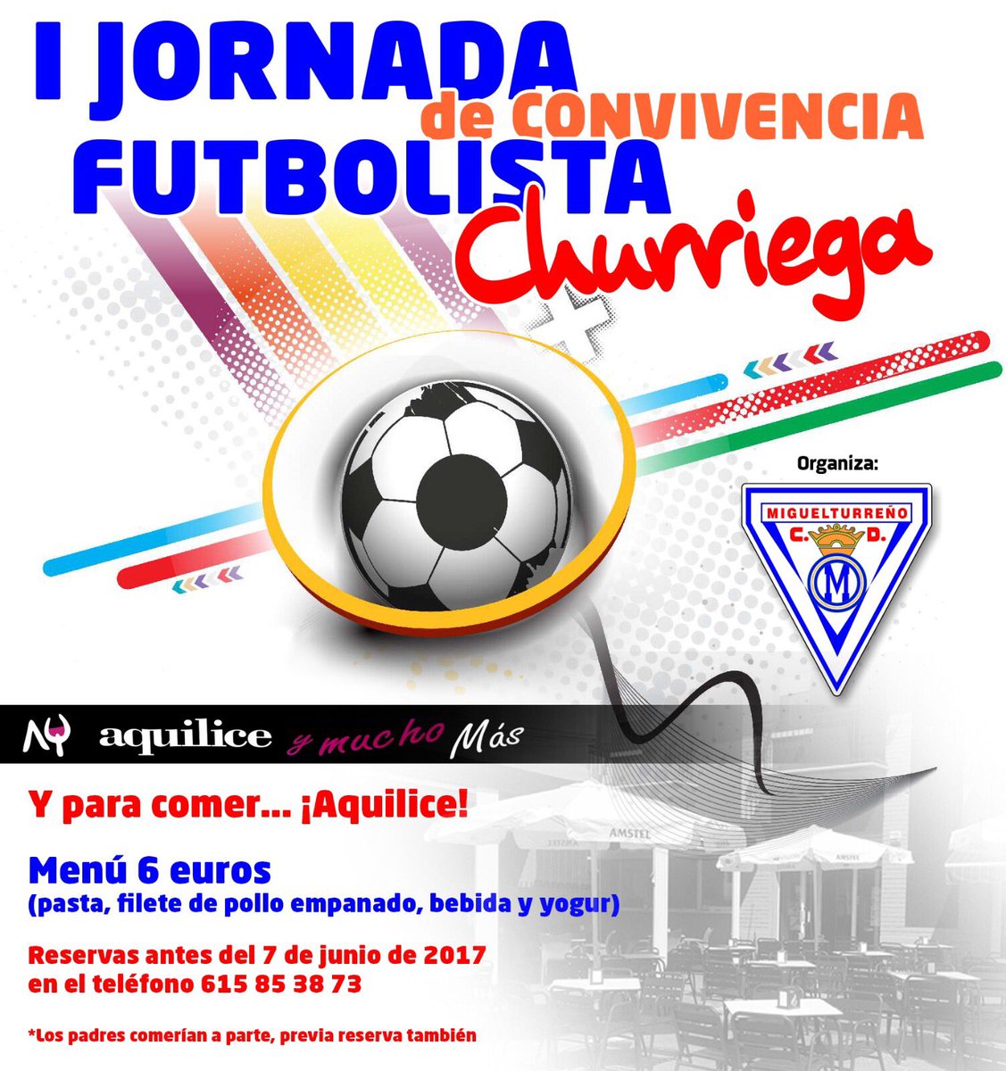Miguelturreno1's tweet photo. Jornadas de Convivencia Futbolística Churriega
Donde comer ..? 🤔
AQUILICE y mucho más
🍜🍗🥛🍮 #SeisEuros #Reservalo https://t.co/Ras7CT9dR7