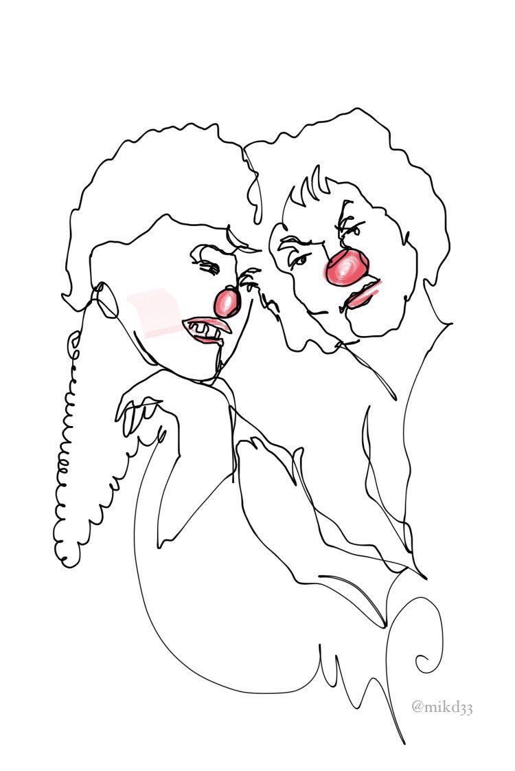 mikd33's tweet photo. #RueTheDay & #BeaADay2 263/365 #TBT from my daily Rue McClanahan & Bea Arthur art projects #RedNoseDay https://t.co/iyVGCiMRby