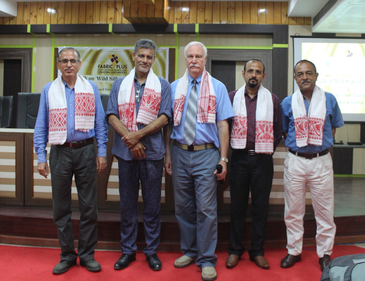FabricPlusAssam's tweet photo. Glimpse of the event "A talk on #WildSilksOfTheWorld" by Professor Richard S. Peigler, organized by #FabricPlus on 23rd May 2017. https://t.co/UGNvpJuBsF