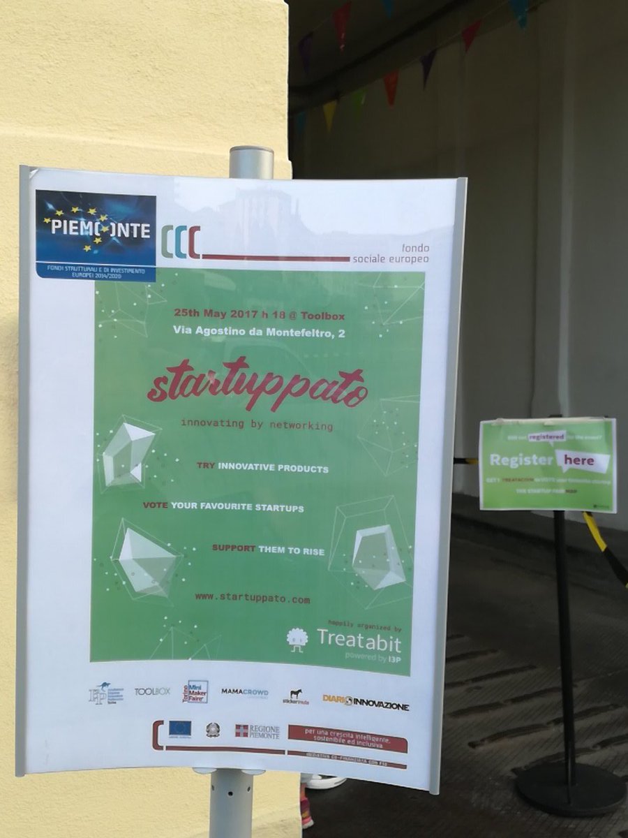 m_siderova's tweet photo. #startuppato eccoci! #toolboxinnovationweek #EthicJobs @tlbxcoworking @il_giro @treatabit #socialinnovation #Torino https://t.co/Hs3SDVt0kg