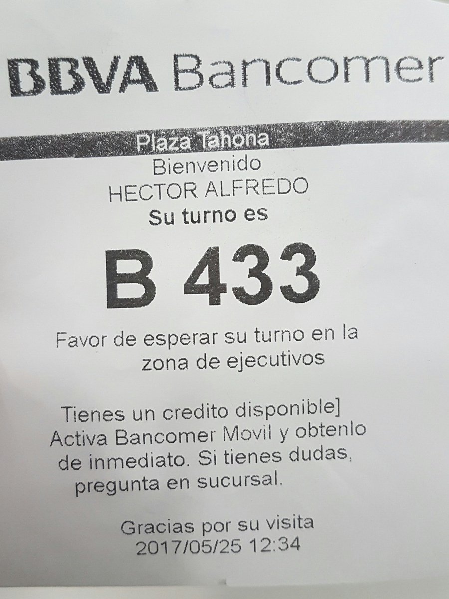 Marquez_hector7's tweet photo. @BBVABancomer siempre que vengo a la sucursal de Tahona en Zacatecas más de una hora para un estado de cuenta, aun no soy atendido https://t.co/lpi0pkELEI