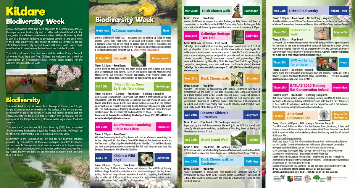 KildareCoCo's tweet photo. Have a look at the Biodiversity events around the county this Friday 26th and Saturday 27th. https://t.co/o9q1rQeRsL