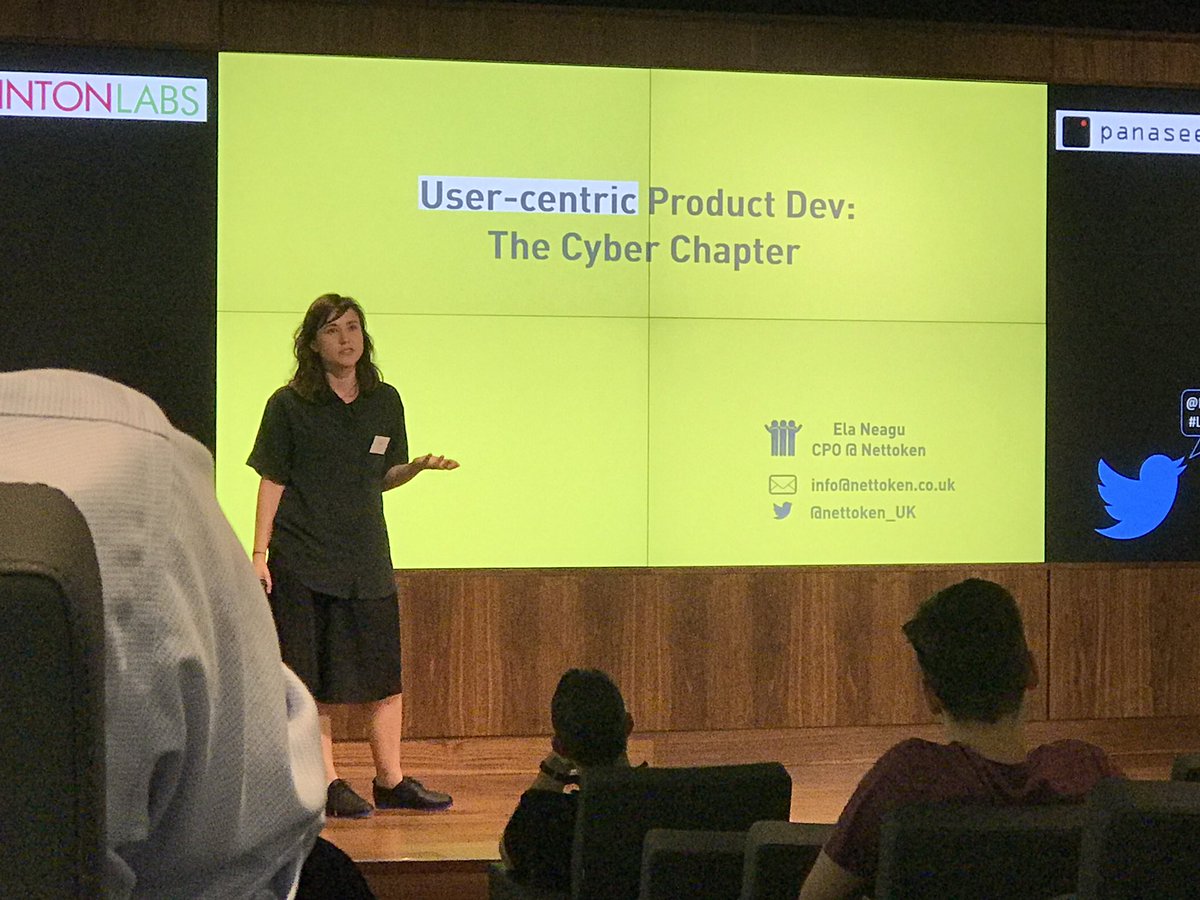 RTO's tweet photo. Refreshing talk from @ela_neagu on understanding, changing user behaviours and how people value cyber security.
#LondonCyberTech https://t.co/faygau67e2