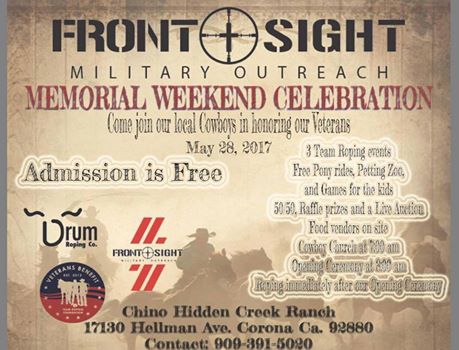 bcortus's tweet image. Honor our Vets and go to a Cowboy Church &amp;amp; Roping Competition fundraiser Memorial Day Sunday #FrontSight Military Outreach #LiveGenerously