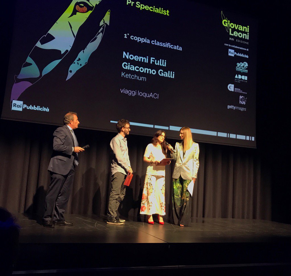 And the winner is...#Ketchum So proud! <a href="/KetchumItaly/">Ketchum Italy</a> #giovanileoni