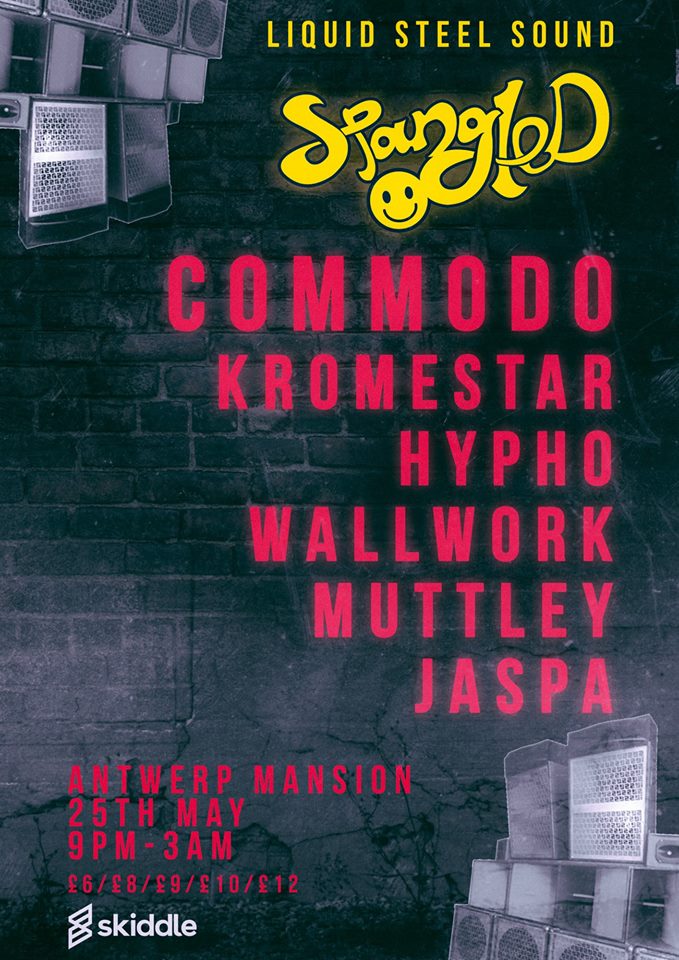 TWDManchester's tweet photo. TONIGHT! @SpangledUK returns to @AntwerpMansion -@commodomusic  @Kromestar7  @HyphoLouis  @Wallworkuk  @LIQUID_STEEL https://t.co/gKUaBPbnoT https://t.co/RJAMHyUxOt