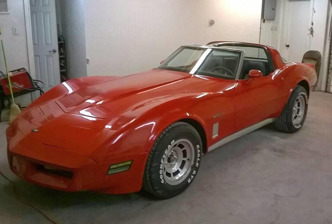 And what a beautiful red! Reposted from @restorationproducts Thanks to Mickey Plymale for allowing us to mix up a Custom Red for his Vette!