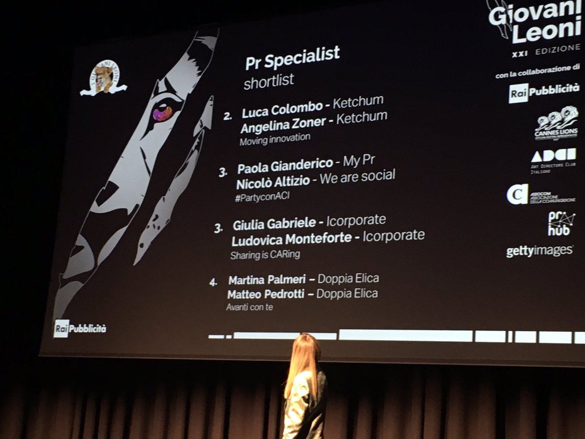 I nostri #GiovaniLeoni hanno ruggito! 1 e 2 posto per la categoria PR Specialist! Complimenti 🎉 <a href="/PRHub_IT/">PRHub_IT</a>