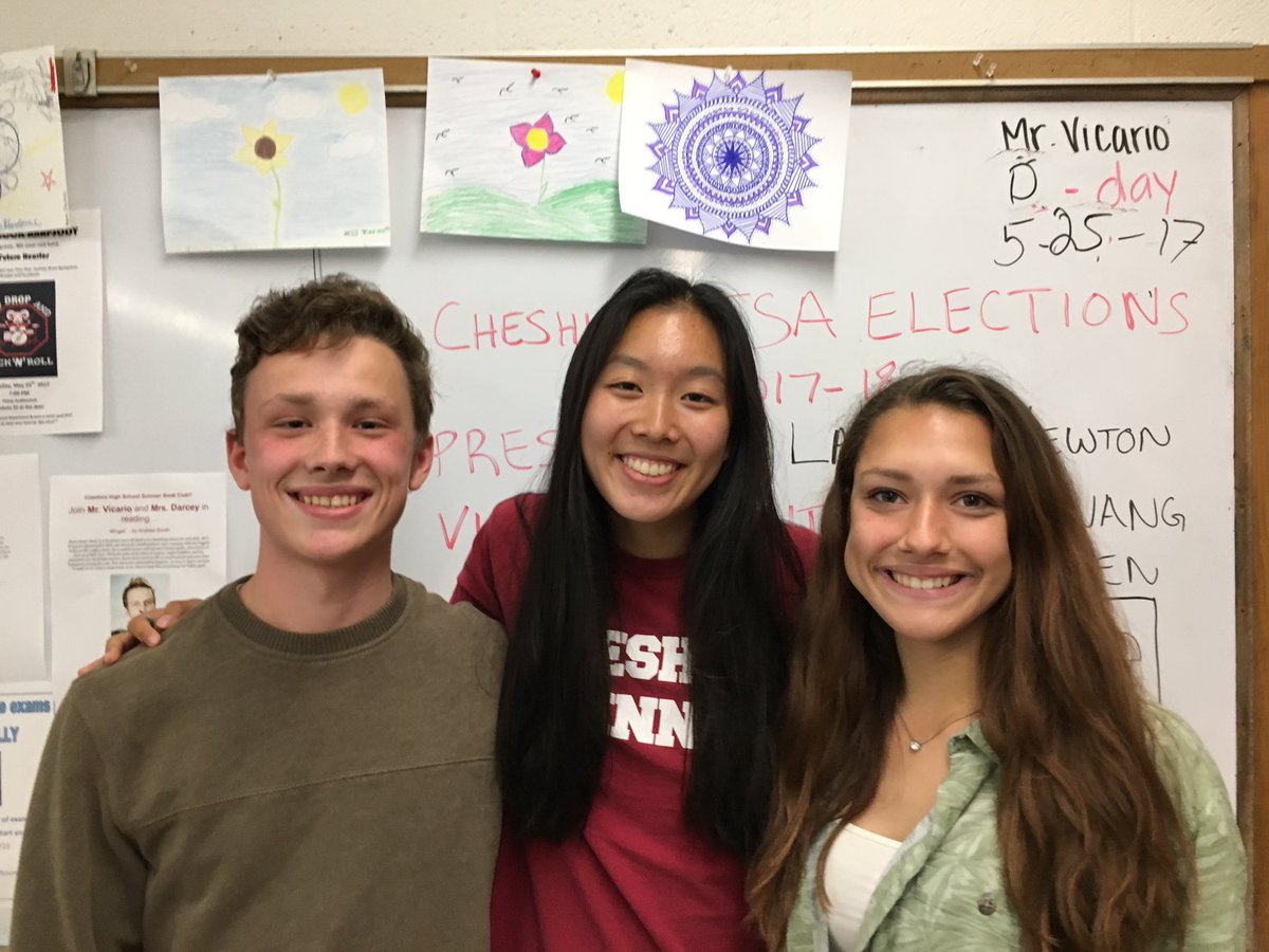 JSA_CHS's tweet photo. Congrats to our new officers for the 2017-18 school year!
President: Lauren Newton
Vice President: Jenny Wang
Chapter Manager: Jack Hangen https://t.co/UpUNYQBEeR