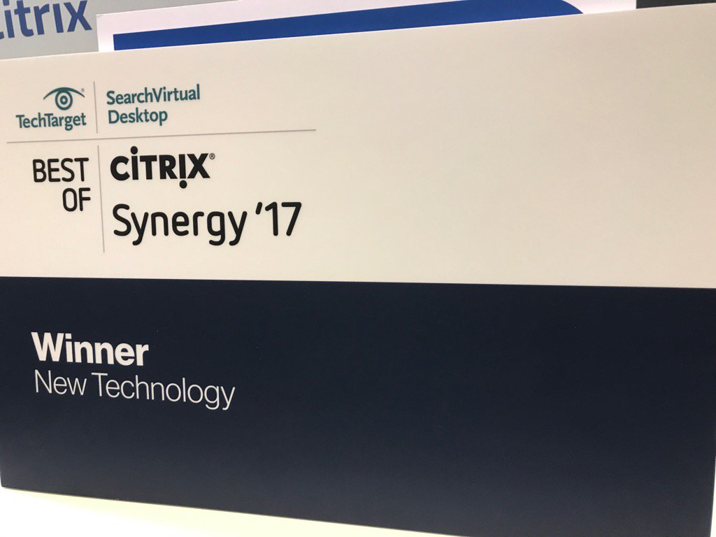 #Bitdefender wins a much deserved award for HVI at #CitrixSynergy
