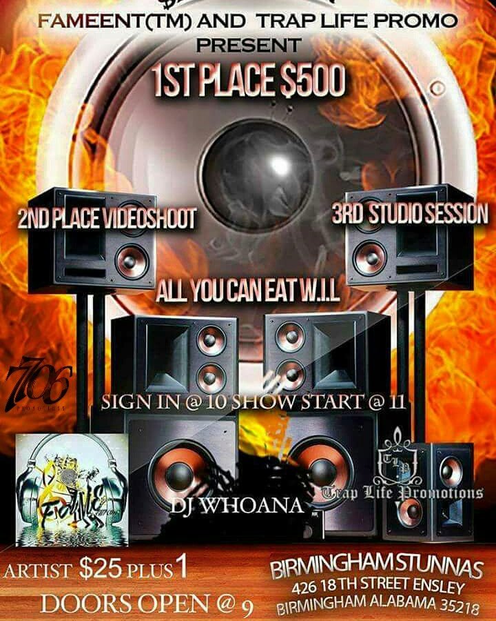 7706promosjr's tweet photo. 🔥#BlazeTheStage2🔥 THIS SATURDAY📣📣 AT #1STUNNAS CLUBHOUSE 🏍 1ST PRIZE 🏅 $500💵  2ND PRIZE VIDEO SHOOT📽  &amp; 3RD STUDIO SESSION 🎧  @FameEnt205 https://t.co/huzSrHgGdm