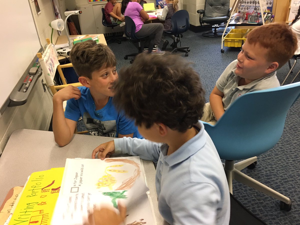 CAFirstGrade's tweet photo. We are Authors! Sharing our books with 4th grade buddies. https://t.co/0SvlJzSjm4