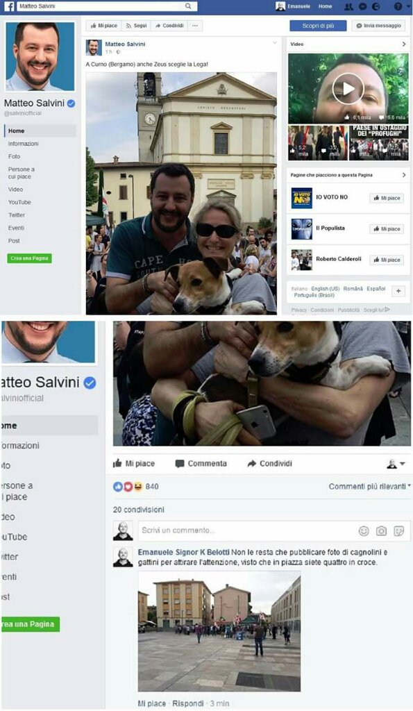 akaSignorK's tweet photo. Bulleggiare #Salvini senza pietà. https://t.co/Qcq4r8qZnu