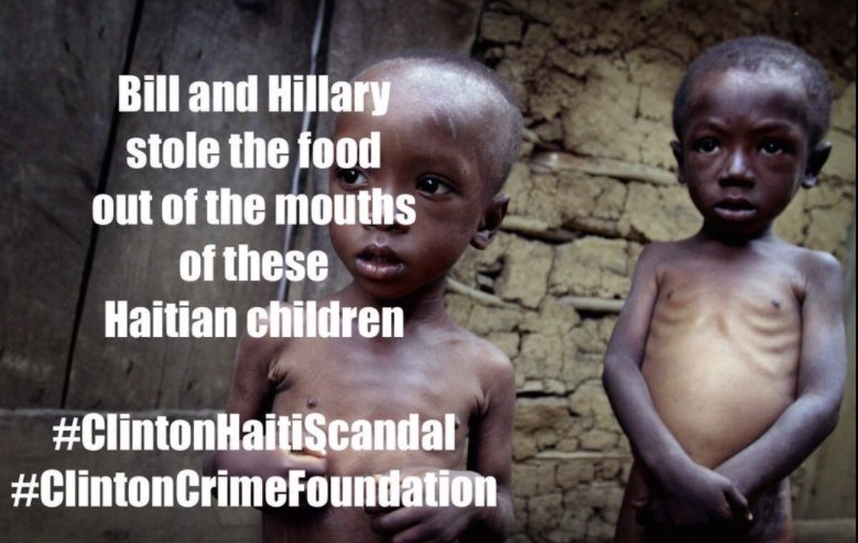 bocavista2016's tweet photo. WANNA HELP CHILD POVERTY??

👉Force Hillary to return the $6 BILLION she STOLE from Haiti's STARVING children

#MAGA #RedNoseDay #LockHerUp https://t.co/HsQo2a5EY3