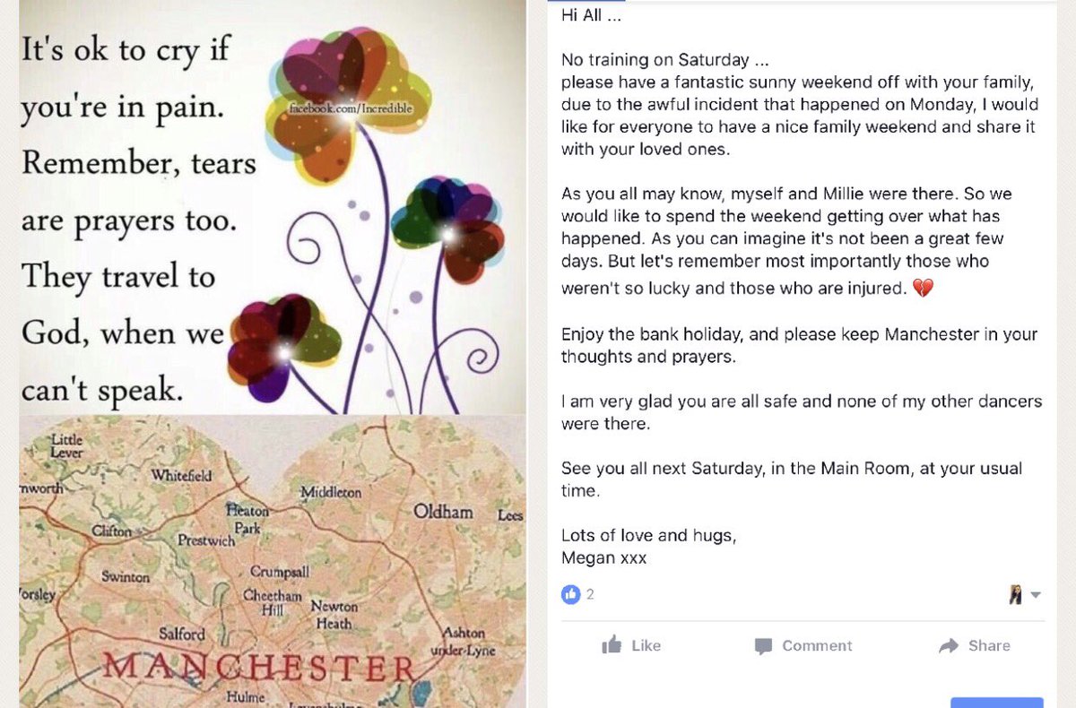 illusion_cheer's tweet photo. We hope everyone understands xx enjoy a family filled weekend xx #PrayforManchester #Love #Family ❤️ https://t.co/EIrtvanyYp