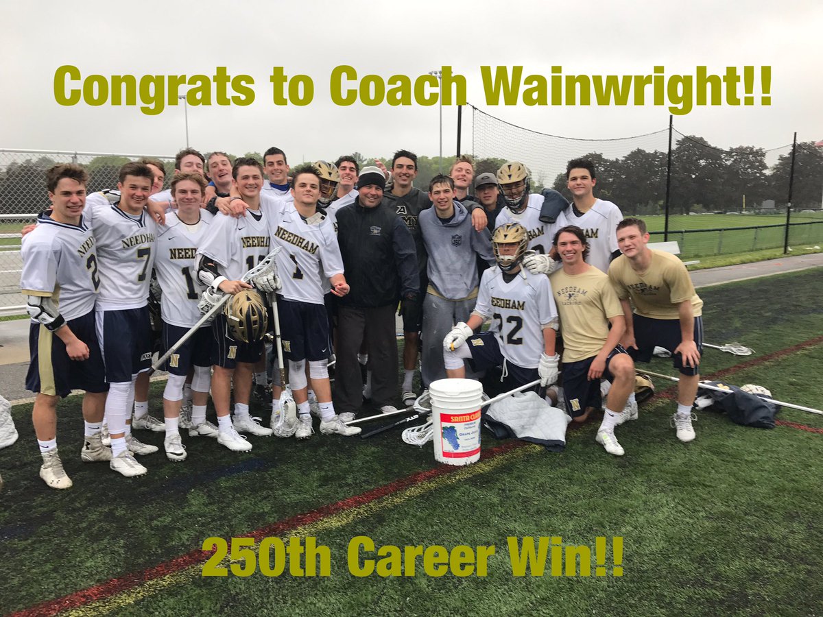 Congrats to Coach Wainwright on his 250th Career Win with the Rockets! @BostonHeraldHS <a href="/bostonlaxnet/">BostonLax</a> <a href="/GlobeSchools/">Boston Globe Schools</a> @Mass_LaxHS <a href="/TNC_Sports/">TNC Sports</a>