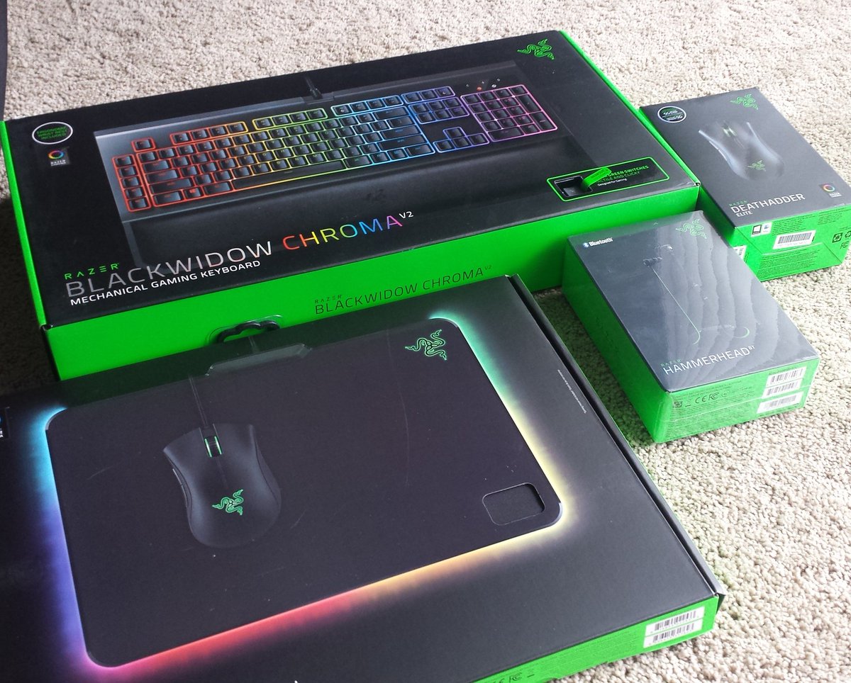 MTashed's tweet image. Complained about my keyboard and @Razer hopped in within 15 minutes offering to help me out. Thank you!

Amazing loot: